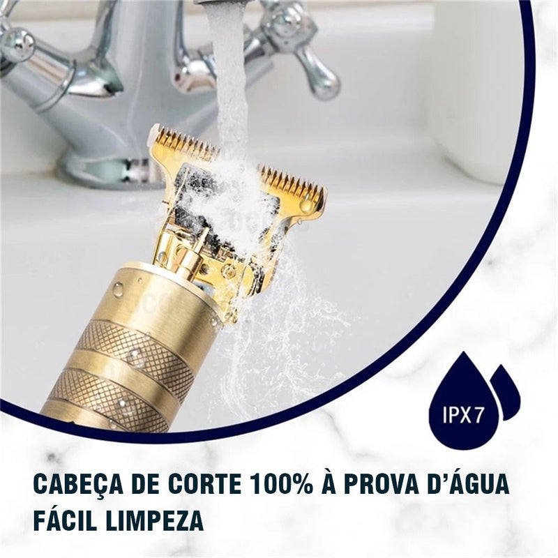 Máquina de corte e aparador de cabelo e barba modelo 2022 elétrica recarregável. Slim