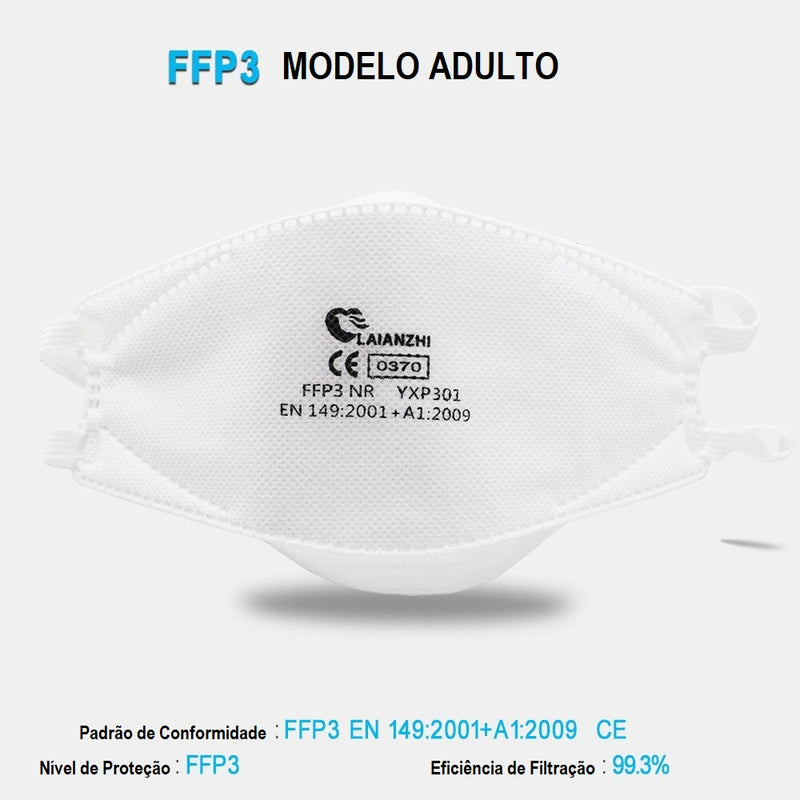 Máscara Facial FFP3!!!  > 99% . FRETE GRÁTIS!!