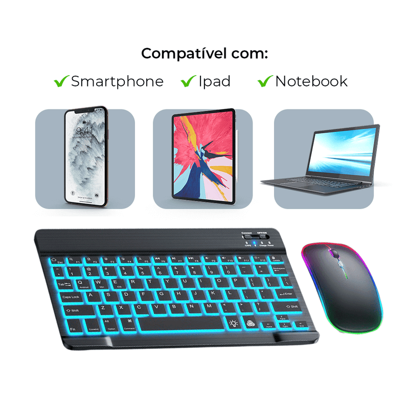 Teclado + Mouse - Power Compact Duo